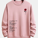 Velira Sweatshirts šviesiai rožinė / S Rožinė šūkio spauda laisvo kirpimo megztinis