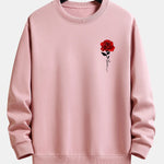 Velira Sweatshirts šviesiai rožinė / S Rožių Rašto Laisvas Fit Megztinis