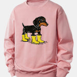 Velira Sweatshirts Šviesiai rožinė / XS Batai su takso atspaudu, laisvas kirpimas, džemperis