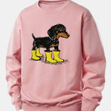 Velira Sweatshirts Šviesiai rožinė / XS Batai su takso atspaudu, laisvas kirpimas, džemperis