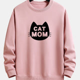 Velira Sweatshirts šviesiai rožinė / XS Katės Mamos Spauda Laisvas Fit Palaidinukė