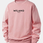 Velira Sweatshirts Šviesiai rožinė / XS Milano spaudinys laisvas megztinis