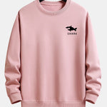 Velira Sweatshirts Šviesiai rožinė / XS Šalikas su ryklių spauda, laisvas kirpimas