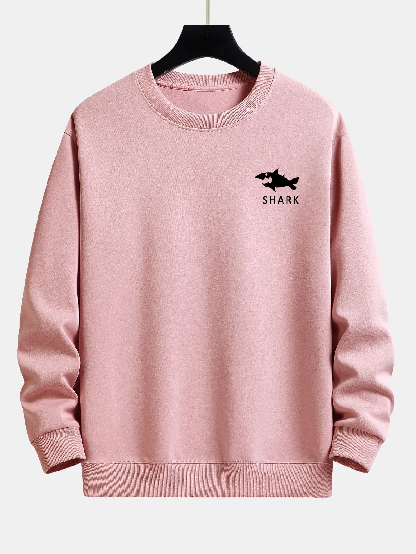 Velira Sweatshirts Šviesiai rožinė / XS Šalikas su ryklių spauda, laisvas kirpimas