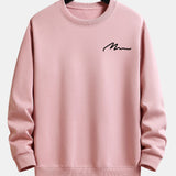 Velira Sweatshirts Šviesiai rožinė / XS Vyrų šūkio spaudos laisvo kirpimo džemperis