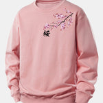 Velira Sweatshirts Šviesiai rožinė / XS Vyšnių žiedų print Relax Fit džemperis