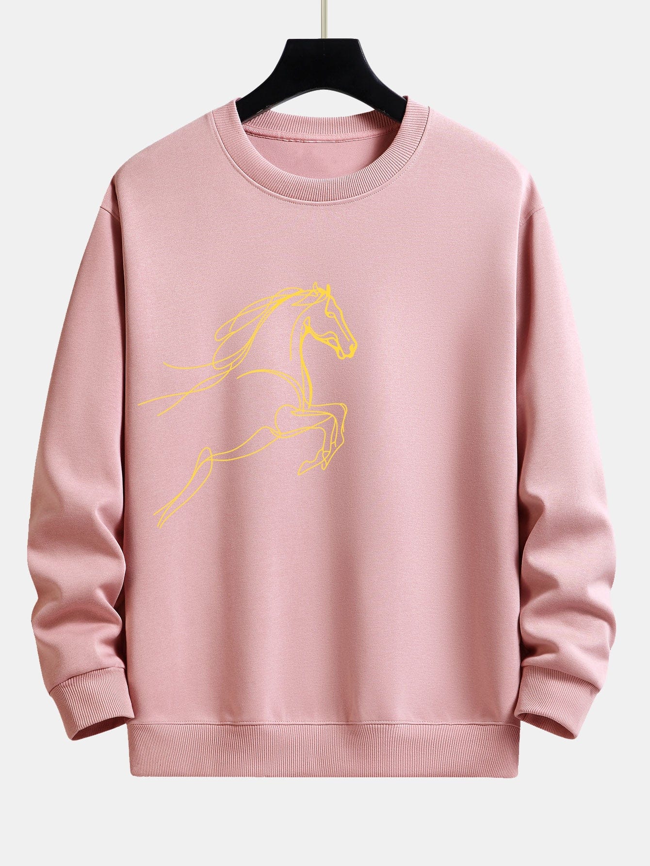 Velira Sweatshirts Šviesiai rožinė / XS Žirgo Metų Grafikos Laisvalaikio Fit Palaidinė