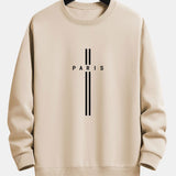 Velira Sweatshirts šviesiai ruda / S Paryžiaus Dryžuotas Laisvas Pritaikymas Sportinis Megztinis
