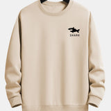 Velira Sweatshirts Šviesiai ruda / XS Šalikas su ryklių spauda, laisvas kirpimas