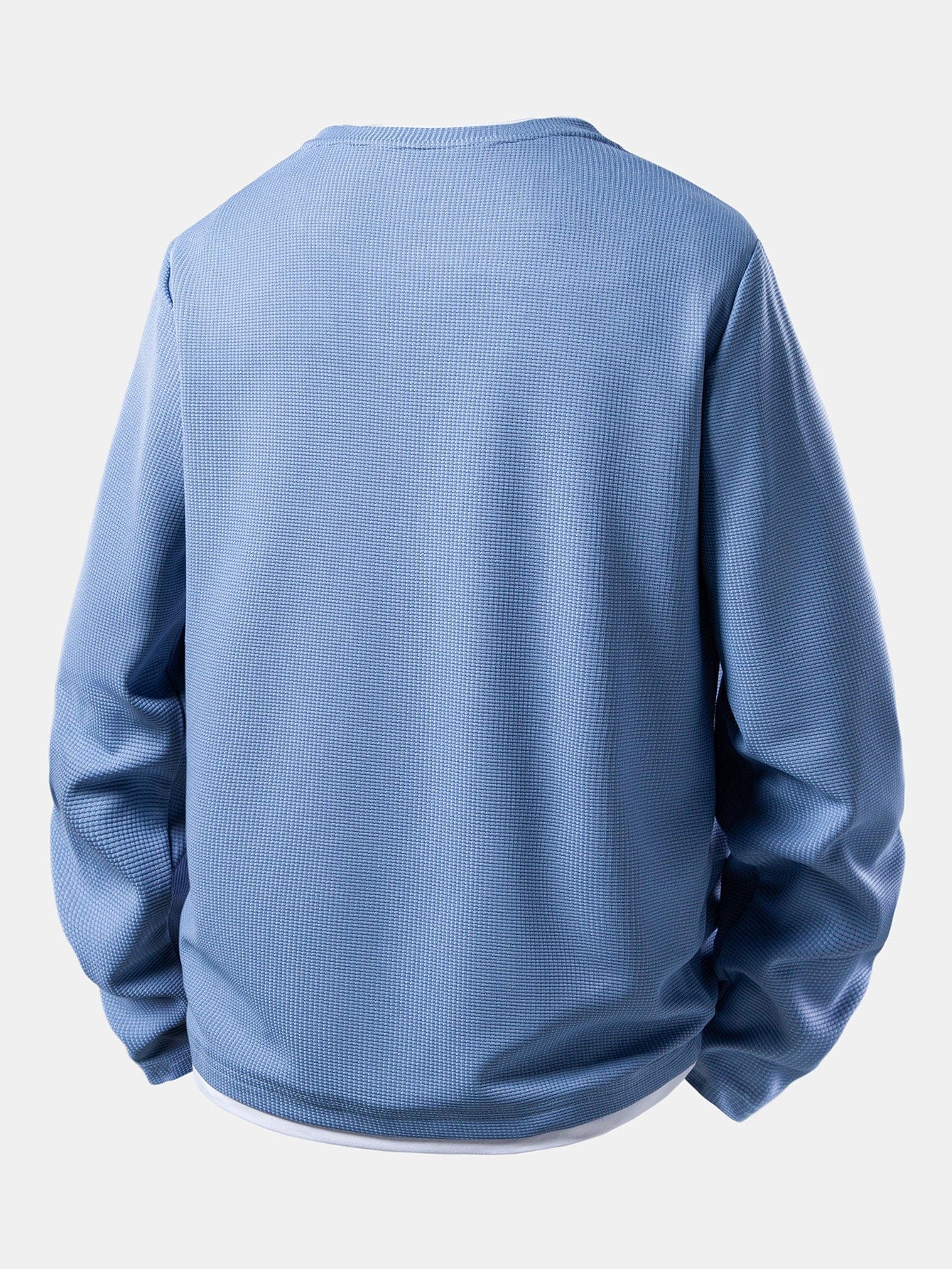 Velira Sweatshirts Šypsenėlių veido spauda 2 in 1 ilgomis rankovėmis vaflinis marškinėliai