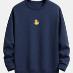 Velira Sweatshirts tamsiai mėlyna / S Maža Geltona Anties Spauda Laisva Fit Kapišonas