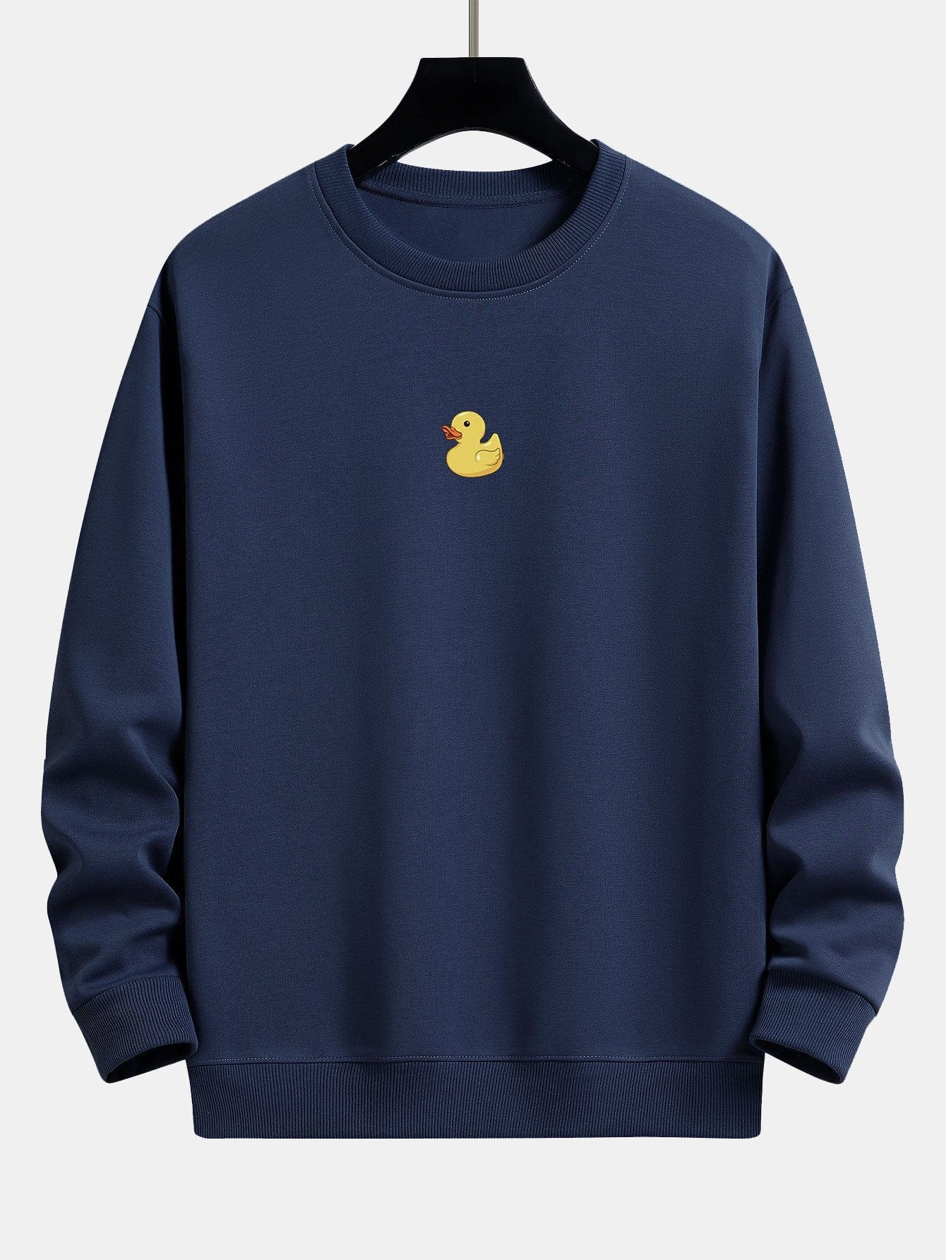Velira Sweatshirts tamsiai mėlyna / S Maža Geltona Anties Spauda Laisva Fit Kapišonas