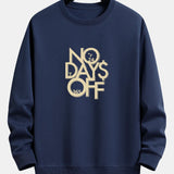 Velira Sweatshirts tamsiai mėlyna / XS Be poilsio dienų spausdinta laisva fit džemperis