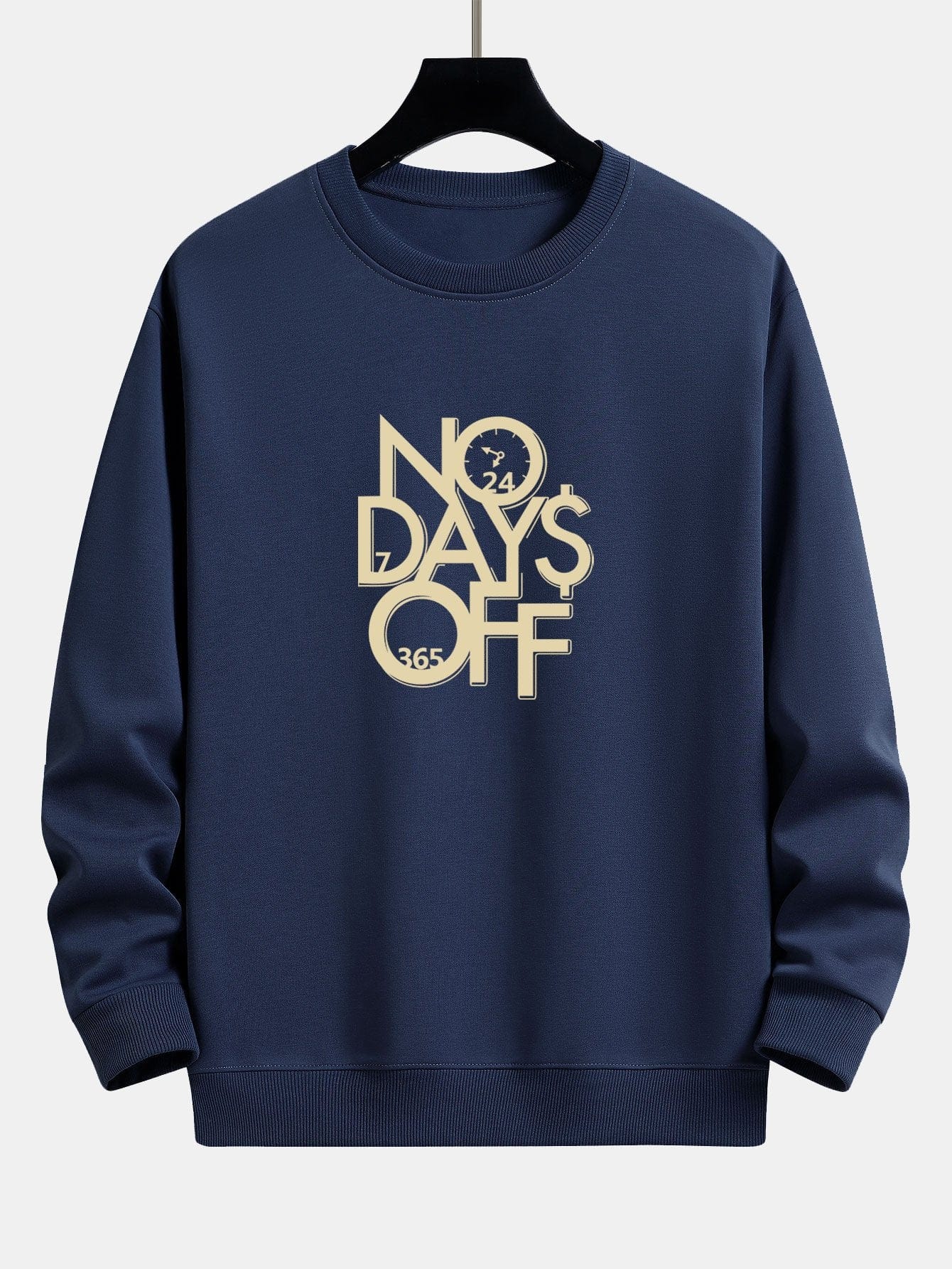 Velira Sweatshirts tamsiai mėlyna / XS Be poilsio dienų spausdinta laisva fit džemperis