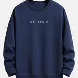 Velira Sweatshirts tamsiai mėlyna / XS Būk geras spausdinimo laisvalaikio megztinis