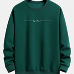 Velira Sweatshirts tamsiai žalia / S Sloganas Spausdinti Laisvas Fit Megztinis