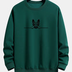 Velira Sweatshirts tamsiai žalia / S Žiūrintis Vokiečių Aviganis Spauda Laisvas Pritaikymas Palaidinė