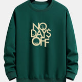 Velira Sweatshirts tamsiai žalia / XS Be poilsio dienų spausdinta laisva fit džemperis