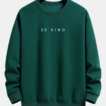 Velira Sweatshirts tamsiai žalia / XS Būk geras spausdinimo laisvalaikio megztinis