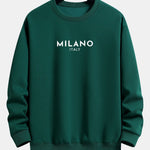Velira Sweatshirts tamsiai žalia / XS Milano spaudinys laisvas prigludimas megztinis