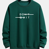 Velira Sweatshirts tamsiai žalia / XS Nepasiduok! Atsipalaidavęs prigludęs džemperis