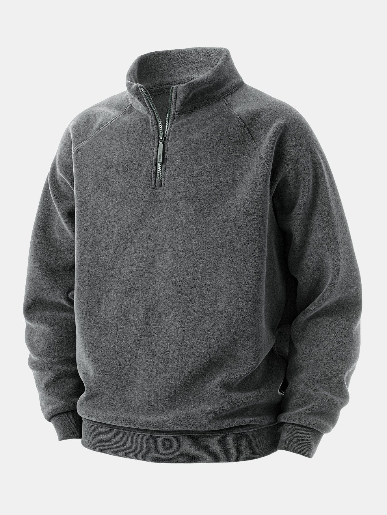 Velira Sweatshirts Tamsiai žalia / XS Polarinis Fleece Ketvirčio Užtrauktuku Megztinis