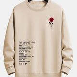 Velira Sweatshirts tan / S Rožinė šūkio spauda laisvo kirpimo megztinis