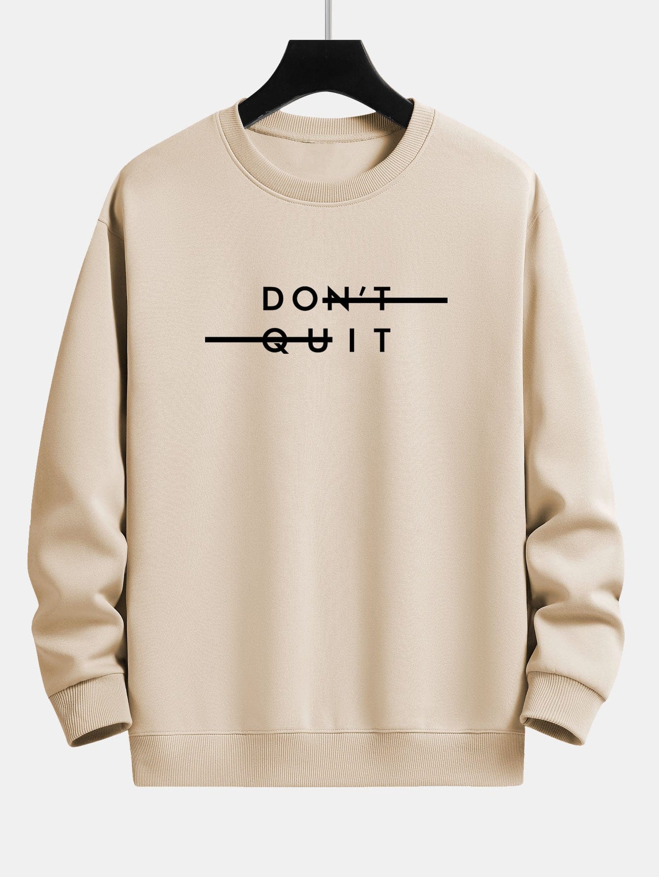 Velira Sweatshirts tan / XS Nepasiduok! Atsipalaidavęs prigludęs džemperis