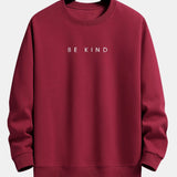 Velira Sweatshirts vyno raudona / XS Būk geras spausdinimo laisvalaikio megztinis