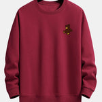 Velira Sweatshirts vyno raudona / XS Meškiuko Spaudas Atsipalaidavęs Džemperis