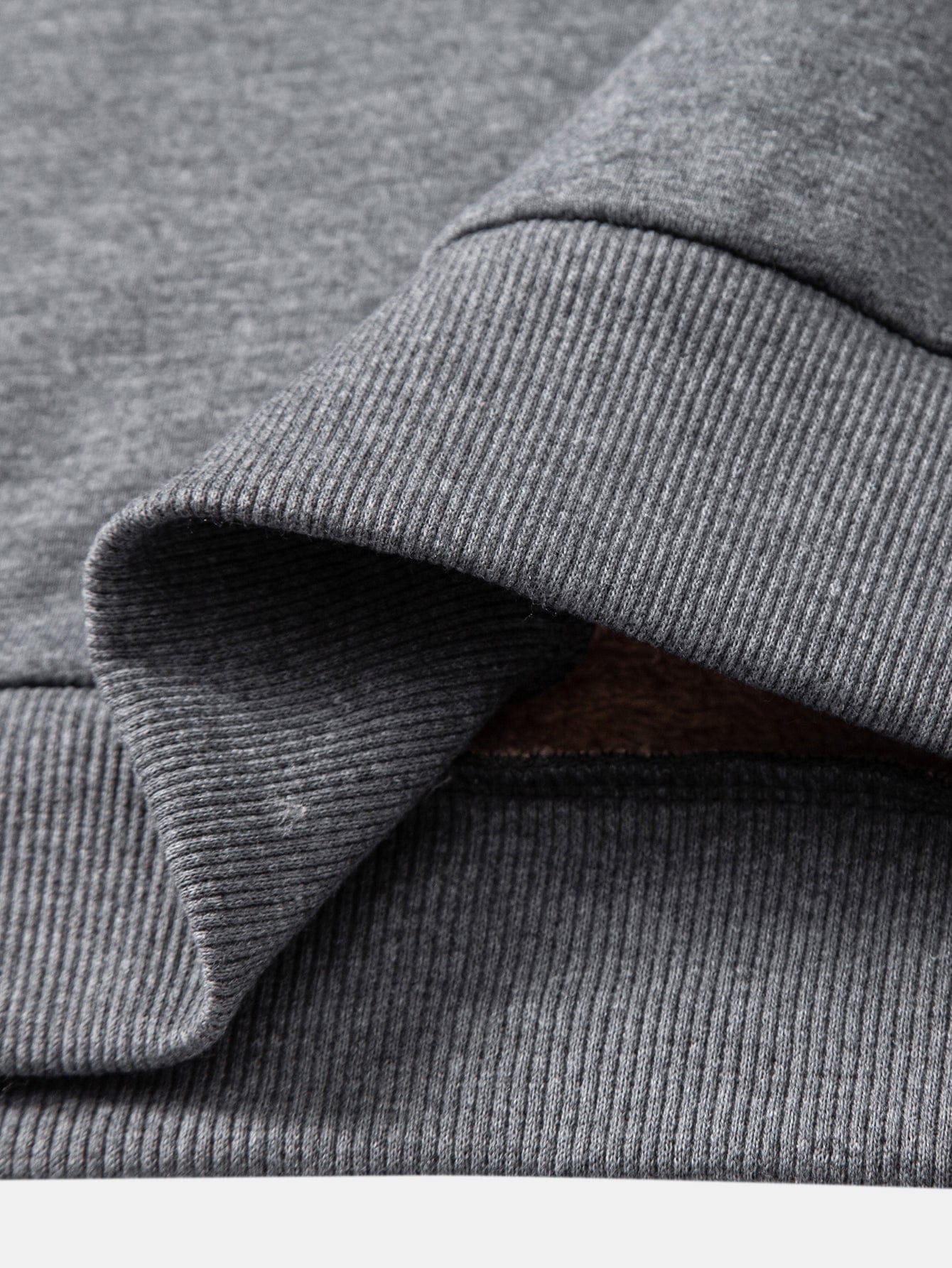 Velira Sweatshirts Vyrų Print Teddy Fleece Pamušalu Kaklo Megztinis