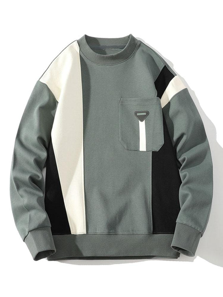 Velira Sweatshirts žalia / S Spalvų Bloko Palaidinė Su Kišene