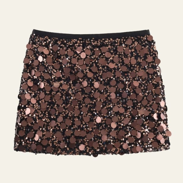 Velira Trousers & Bottoms Women Ruda / XS Riviera diskų blizgučių mini sijonas