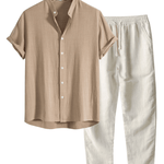 Velira Two Pieces Outfits Bežinė / S Sidnėjaus lino komplektas