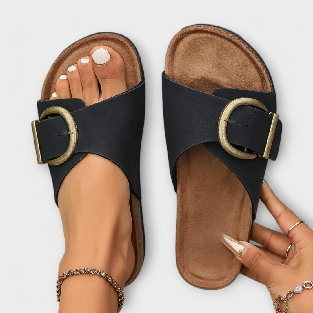 Velira Women Sandals Juoda / 5 (EU36) Avelina - Ortopediniai sandalai