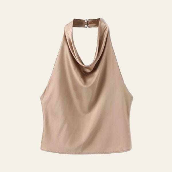 Velira Womens Tops Ruda / XS Solène Draped Halter Neck Top